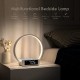 WILIT LED Nachttischlampe mit Kabelloser Ladefunktion Lichtwecker Tischlampe Touch Dimmbar mit 3 Helligkeitsstufen Warmes Nachtlicht mit 5W Wireless Charger für Schlafzimmer Holz&Weiß - BOEFQ55W