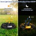 Bodenleuchten außen mit 12 LED Laliled Solarleuchten IP65 Wasserdicht Gartenleuchten 1.2V 600mAh Batterie Warmweiß Solarlicht Solar Wegeleuchten für Rasen Garten Hof 8 Stück - BJIHC9A3