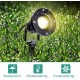 EINFEBEN Gartenleuchte 2er Pack Gartenstrahler Warmweiß 3000K LED Gartenbeleuchtung mit Erdspieß IP65 Wasserdicht 4W GU10 Gartenleuchten für Außen Garten Rasen [Energieklasse A++] - BMHQFW5M