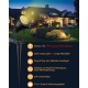 Gartenbeleuchtung ECOWHO 6er Set Gartenleuchte mit Erdspieß IP65 Wasserdicht LED Gartenstrahler mit Stecker Warmweiß Scheinwerfer Gartenlampe Wegbeleuchtung Spot Außenbeleuchtung für Outdoor - BRIMXWQJ