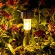 GIGALUMI LED Solarleuchten für Garten 12 Stück aus Edelstahl 6 Farben wasserdichte Solarlampe für außen Terrasse Rasen Garten Hof Wege - BUHNSH22