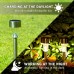 GIGALUMI LED Solarleuchten für Garten 12 Stück aus Edelstahl 6 Farben wasserdichte Solarlampe für außen Terrasse Rasen Garten Hof Wege - BUHNSH22