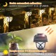 Görvitor LED Solarleuchten Garten 6 Stück Warmweiß Solarlampen für außen Garten IP65 Wasserdicht Dekorative Solar Gartenleuchten für Rasen Gehweg Landschaft Balkon Weihnachten - BLXBTNBK