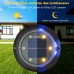 GREPRO Solar Bodenleuchten Aussen 6 Stück 10 LEDS Solarlampen für Außen Gartenleuchte Solar IP65 Wasserdicht Warmweiß Gartenleuchten Solar für Rasen Auffahrt Gehweg Patio Garden Solarleuchte - BVAXFNJV