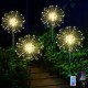 Joycome Solarstecker Gartenleuchten 4 Stück Solar Feuerwerk Lichter 120 LED Gartenstecker Solarleuchte Wasserdicht Solarlampen für Außen Garten Terrasse Balkon Rasen Hinterhöfe Weg Deko Warmweiß - BGLHWB82