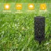 Kefflum Solarleuchte Garten LED Solarlampe Gartenleuchte für draußen 6 Stück Warmweiße LED Solar Laterne Wasserdicht IP55,Decorative Solarlampe Landschaftsbeleuchtungs Fahrstraßen für Rasen - BQXARVVM