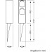 ledscom.de Garten-Steckdosen-Säule POMI mit Erdspieß für außen IP44 2-fach schwarz eckig 23cm - BNATRQ82