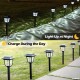 LeiDrail Solarleuchten Garten Solarlampen für Außen 8 Stück mit 2 Modi LED Solar Gartenleuchten ​Wasserdichte Gartendeko für Weg Hof Rase - BABJG8KN