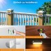 PUAIDA Solarlampen für Außen Garten 4 Pack Solarleuchten Garten mit Warmweiß und Farbwechseln Licht IP65 Wasserdicht Solar Zaunbeleuchtung für Garten Deko Outdoor Wand Treppen Balkon - BEJHIJ42