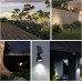 SALCAR Solarleuchte Garten 7 LED Solarstrahler für Außen 2 Helligkeitsstufen IP44 Wasserdichte Solar Gartenlampe für Außen Wege Rasen 2 Stück - BQQKXE9M