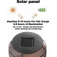 Solar Außenstehlampe Dreibein Solar-Stehlampe Wasserdicht LED Außenleuchte für Patio Deck Rasen Hof Garten Weg Schwarz - BTMDL9Q1