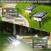Solarlampen für Außen [2 Stück] 300LM Solarleuchten Garten 2 Modi mit Bewegungsmelder Wandleuchten und Gartenleuchten IP65 Wasserdicht Strahler für Bäume Rasen Sträucher Gartenweg - BXGIMH25