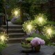 Solarlampen für Außen Garten: 2 Stück Gartendeko Solarlicht,120 LED Feuerwerk Licht,Solarstecker Pusteblume Gartenleuchten IP65 Wasserdicht Solarleuchten für Außen Patio Rasen Fest Deko8 Modi - BHODS96K