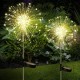 Solarlampen für Außen Garten: 2 Stück Gartendeko Solarlicht,120 LED Feuerwerk Licht,Solarstecker Pusteblume Gartenleuchten IP65 Wasserdicht Solarleuchten für Außen Patio Rasen Fest Deko8 Modi - BHODS96K