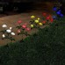 Solarlampen für Außen Garten Deko [2 Stück] XVZ Wasserdicht Solarleuchten für Außen Deko mit 5 LED Rose Lichter Dekoration für Garten Rasen Terrasse Feld WegBlau - BYUFTKBH