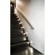 Conceptrun Premium LED Wandeinbauleuchte für Treppen Möbel Flur etc. Modell: WB5 warmweiß 230V AC Treppenlicht mit rundem Korpus aus Satinglas und Edelstahlfront - BHGMFK86
