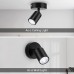 Dehobo 1er Led Deckenstrahler Schwenkbar 350° Deckenstrahler 1 Flammig Schwarz GU10 LED Wandstrahler mit Strahler Deckenspot Spotlight Lampe für Wohnzimmer Küche Nein GU10 Leuchtmittel… - BNSLIKE5