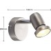 ELC LED Wandstrahler Deckenstrahler drehbar und schwenkbar Wandspot Deckenspot Wandlampe inkl. 1x 5W GU10 LED austauschbar Strahler Spot - BKAPW9EW