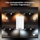 Philips Hue White Amb. LED 3-er Spotleuchte Buckram inkl. Dimmschalter weiß dimmbar alle Weißschattierungen steuerbar via App kompatibel mit  Alexa Echo Echo Dot - BOKRIBKK