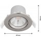 Philips LED Einbauspot Sparkle nickel 5,5W dimmbar warmweißes Licht 2.700K - BQODYK15