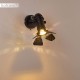 Wandleuchte Lichinga verstellbare Wandlampe aus Metall in Schwarz mit verstellbarem Strahler 1-flammig 1 x GU10-Fassung max. 50 Watt Wandspot in Filmlampen-Optik Studioleuchte LED geeignet - BKZKJMVK