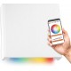 Wifi LED Treppenbeleuchtung in weiß weiss eckig für Schalterdose RGB + Warmweiß bis Kaltweiß dimmbar Smart Tuya App Steuerung Stufenbeleuchtung - BABVMK4K