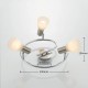 ELC LED Deckenlampe 30 cm Deckenspot drehbar und schwenkbar Deckenstrahler inkl. 3x 4,5W E14 LED austauschbar Spotlight Strahler Spot - BFGFM9VA
