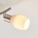 Lindby LED Deckenlampe 'Arda' Modern in Alu aus Glas u.a. für Wohnzimmer & Esszimmer 2 flammig E14 inkl. Leuchtmittel Deckenleuchte Wandleuchte Strahler Spot Lampe Wohnzimmerlampe - BMRZR2ME