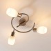 Lindby LED Deckenlampe 'Arda' Modern in Alu aus Glas u.a. für Wohnzimmer & Esszimmer 3 flammig E14 inkl. Leuchtmittel Deckenleuchte Wandleuchte Strahler Spot Lampe Wohnzimmerlampe - BWZJC2D6