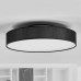 Lindby LED Deckenlampe 'Saira' Modern in Schwarz aus Textil u.a. für Wohnzimmer & Esszimmer 1 flammig inkl. Leuchtmittel Deckenleuchte Lampe Wohnzimmerlampe - BZENUDN8
