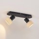 Lindby Strahler 'Heribert' Modern in Schwarz aus Metall u.a. für Wohnzimmer & Esszimmer 2 flammig GU10 Deckenlampe Deckenleuchte Lampe Spot Wohnzimmerlampe - BFWHHK2A