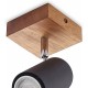 Lindby Strahler 'Maniva' Modern aus Holz u.a. für Wohnzimmer & Esszimmer 1 flammig GU10 Deckenlampe Deckenleuchte Lampe Spot Wohnzimmerlampe - BWULUKMQ