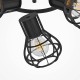 Lindby Strahler 'Nurja' Modern in Schwarz aus Metall u.a. für Wohnzimmer & Esszimmer 3 flammig E27 Deckenlampe Deckenleuchte Lampe Spot Wohnzimmerlampe - BLQAJ721