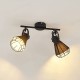 Lindby Strahler 'Yusei' in Schwarz aus Metall u.a. für Wohnzimmer & Esszimmer 2 flammig E27 Deckenlampe Deckenleuchte Lampe Spot Wohnzimmerlampe - BSRQQ6AK