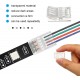 20 Stück 4pin LED Strip Verbinder transparent 10mm RGB LED Streifen Schnell Verbinder LED-Streifen auf Drahtverbinder Ohne Löten - BQQWOK2E