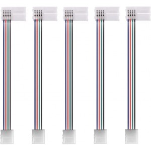 S SIENOC 5er Pack Schnellverbinder Verbinder Adapter für LED RGB Stripe 5050 KABEL Connector - BMOSE2A9