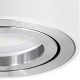 CELI-1W LED Aufbauspot weiß rund flach nur 50 mm Aufbaustrahler schwenkbar mit fourSTEP LED 5W warmweiß Dimmen ohne Dimmer - BGGGOE9V