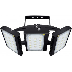 CHICLUX 300W Flutlicht LED Außen LED Outdoor Leuchte für Garagen 27000 LM 6000K Tageslichtweiß Sicherheits-Flutlicht Scheinwerfer mit verstellbarem Kopf für Scheune Patio Hof - BDDQOBAH
