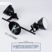 Deckenleuchte Tita moderne Deckenlampe aus Metall in Schwarz Weiß m. verstellbaren Strahlern Leuchte im Retro Vintage-Design mit Lichteffekt 2-flammig 2 x E14 max. 40 Watt LED geeignet - BKYTFM5A