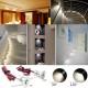 Kleine LED-Scheinwerfer 9PCS 12V 1W vertieftes Deckenlicht für Küche Treppe Schrank Flur DIY Beleuchtung Warmes weißes kaltes weißes Schaukasten-Lichtkabinett Downlight IP65 - BWJQNQK3
