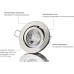 lambado® Premium LED Spot 230V Edelstahl gebürstet Hell & Sparsam inkl. 5W GU10 Strahler neutralweiß Moderne Beleuchtung durch zeitlose Einbaustrahler Deckenstrahler - BLOVWB38