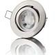 lambado® Premium LED Spot 230V Edelstahl gebürstet Hell & Sparsam inkl. 5W GU10 Strahler neutralweiß Moderne Beleuchtung durch zeitlose Einbaustrahler Deckenstrahler - BLOVWB38