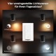 Philips Hue White Amb. LED 1-er Spotleuchte Pillar inkl. Dimmschalter schwarz dimmbar alle Weißschattierungen steuerbar via App kompatibel mit  Alexa Echo Echo Dot - BSONYEDQ