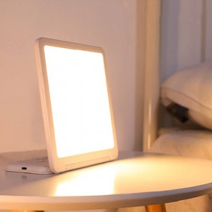 Famkrw Tageslichtlampe 10000 Lux,Touch-Steuerung LED Sonnenlicht Daylight Lampe,Flimmerfrei Und UV-Frei Vollspektrumlampe Lichttherapielampe,Für Depression - BIKVDK43