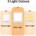 Tageslichtlampe Lichttherapie Lampe 10000 Lux Trauriger Leuchtkasten Mit 3 Farbmodi 4 Timer-Einstellungen Einstellbare Helligkeit Touch-Steuerung Mit Standhalterung,Weiß - BPGBLE84
