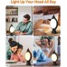 UV-Freie LED Tageslichtlampe Schreibtisch 10000 Lux Sonnenlicht Lichttherapielampe mit 5 Einstellbare Helligkeitsstufen Weiß Warm Weiß Warmes Licht&Timer LED Lichttherapie Lampe Gegen Depressionen - BDANCHKV
