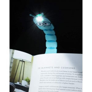 Bookworm Flexilight Blau LED Leselampe Buchleuchte: Superleicht und voll flexibel - BJJNR9E7