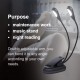 Clip-On-Lampe Music Stand Light Doppelte verstellbare Armleuchte Leselampe Clip-On-Schreibtischlampe6 Perlen Assisting and Correcting - BGJOK2H5