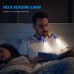 Criacr LED Leselampe Hals Wiederaufladbar Buchlampe Handarbeitslampe USB LED Umhängelampe mit 3 Farben und Einstellbare Helligkeit Biegbare Arme Perfekt zum Lesen Stricken Camping Reparieren - BUMEVBWV