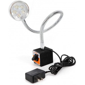 Maschinenlampe mit Magnetfuß 5W Magnetische LED Drehmaschine Lampe Flexibel Wasserdicht Arm Licht COB Schwanenhals Lampe Arbeitsleuchte - BFZASW7B